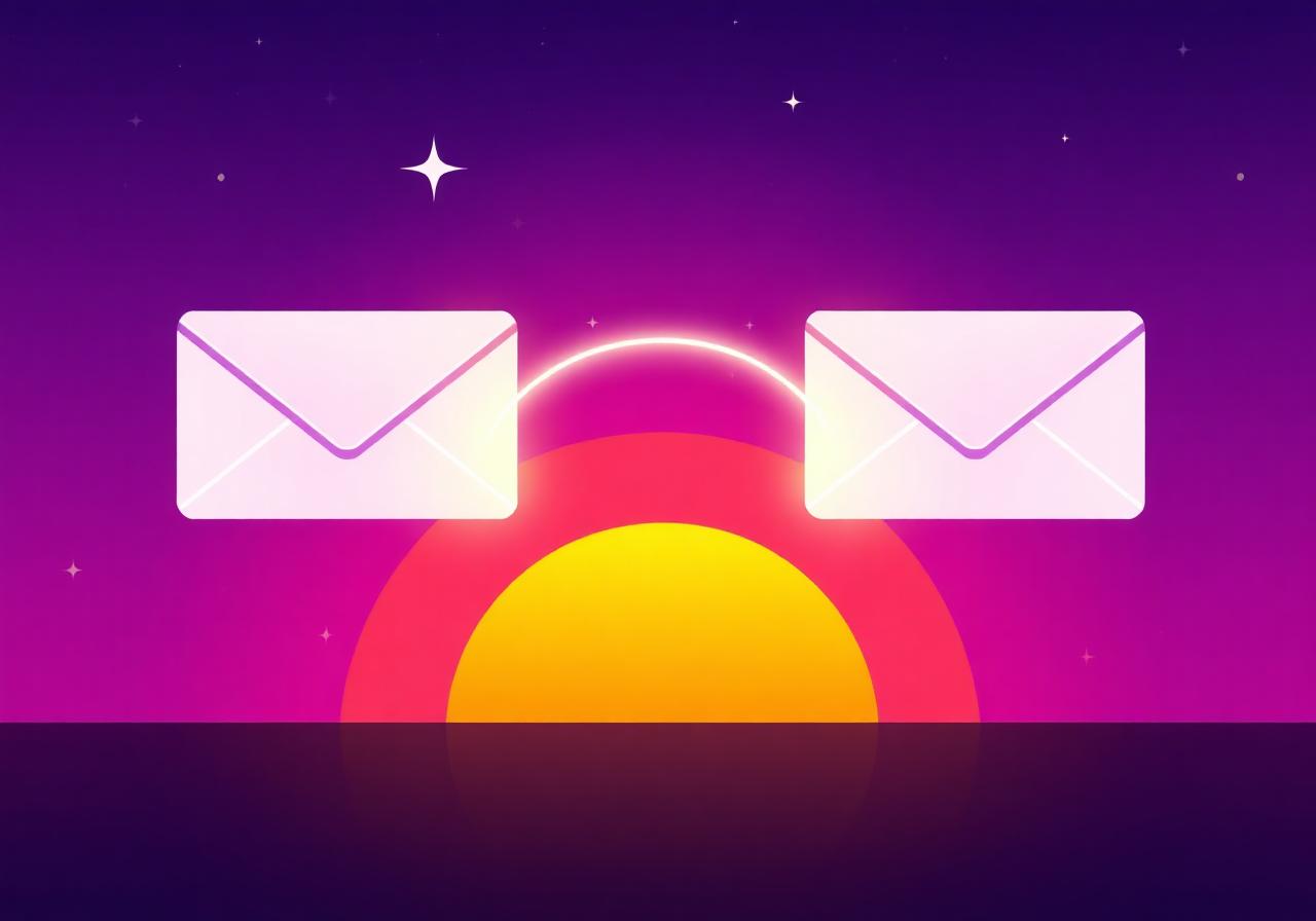 Illustration du pont entre vos comptes externes et Gmail
